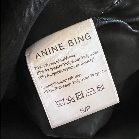 Anine Bing Bobbi Flannel Jacket - Classic Style - Size S - Picture 12 of 13